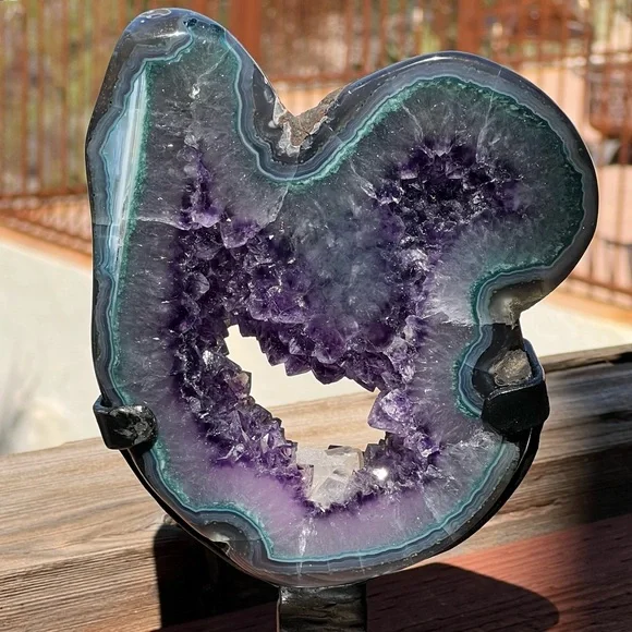 Purple Amethyst with Calcite ππ PAC12 - Picture 3 of 6